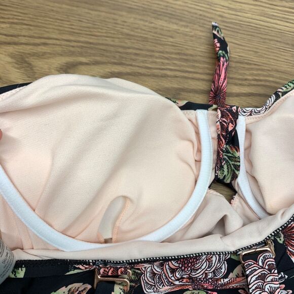 NWT Raisins Curve Womens Zanzibar Floral Printed Tankini Top Multicolor 14W - Picture 8 of 9